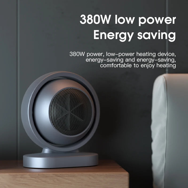 Mini Portable Electric Heater – Low Power 380W Silent Desktop Heater Main image