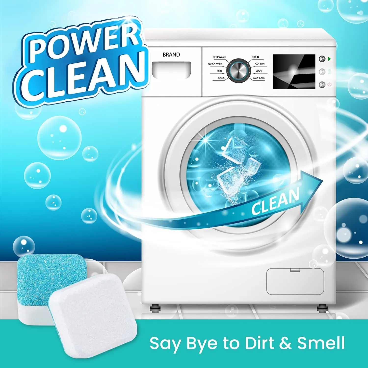 Washing Machine Cleaner Tablets – Deep Cleaning & Odor Removal Secondary image