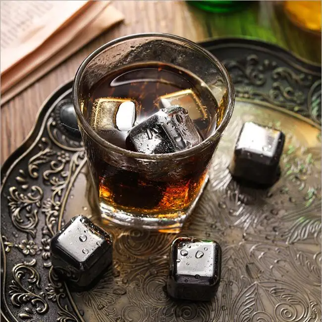 Stainless Steel Ice Cubes Set (12PCS) – Reusable Stones