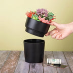 Hidden Safe Flower Pot – Secret Storage with Key Lock
