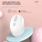 Wireless Rechargeable Mouse with Adjustable DPI – Silent & Portable