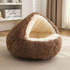 Cozy Plush Pet Bed – Warm & Comfortable Sleeping Nest