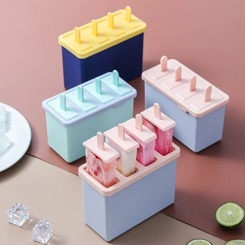 1Pc 4 Slot Popsicle Mold – DIY Ice Cream Maker