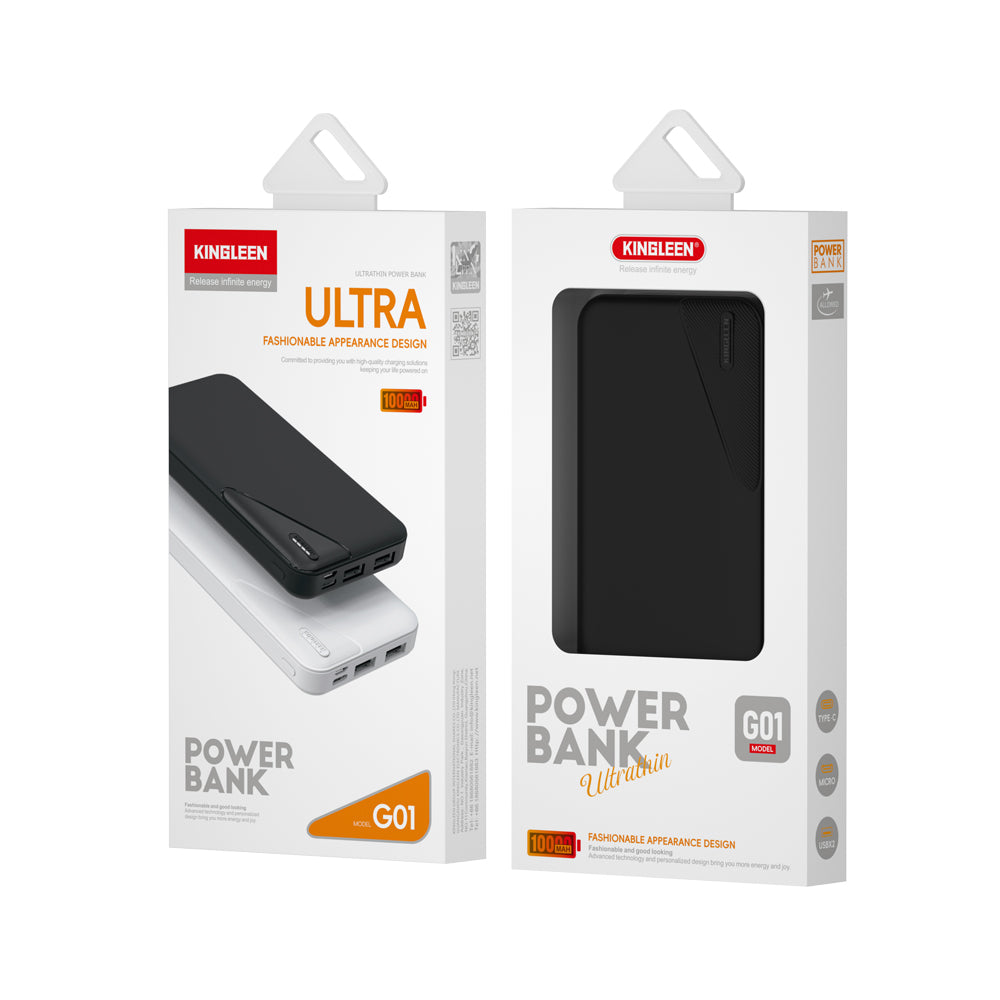 Ultra Slim 10000mAh Power Bank – Fast Charging Portable Charger