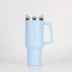 Thermal Travel Mug with Handle & Straw – Large Capacity