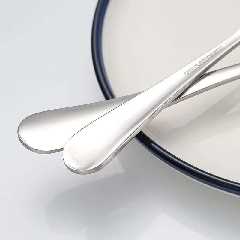 24-Piece Stainless Steel Cutlery Set – Premium Flatware for Dining
