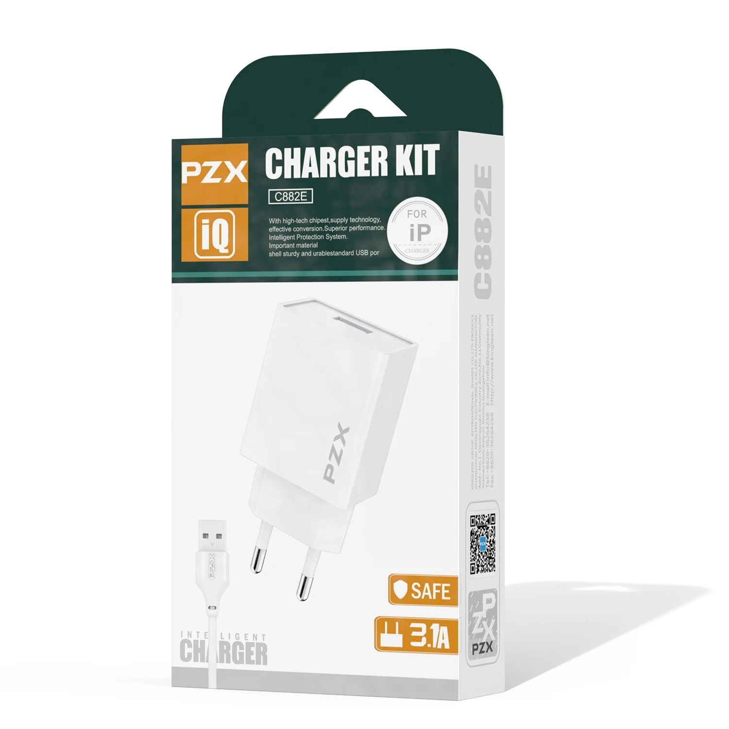 Lighting Fast Charging Wall Charger Kit – 3.1A USB Charger with Cable