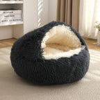 Cozy Plush Pet Bed – Warm & Comfortable Sleeping Nest