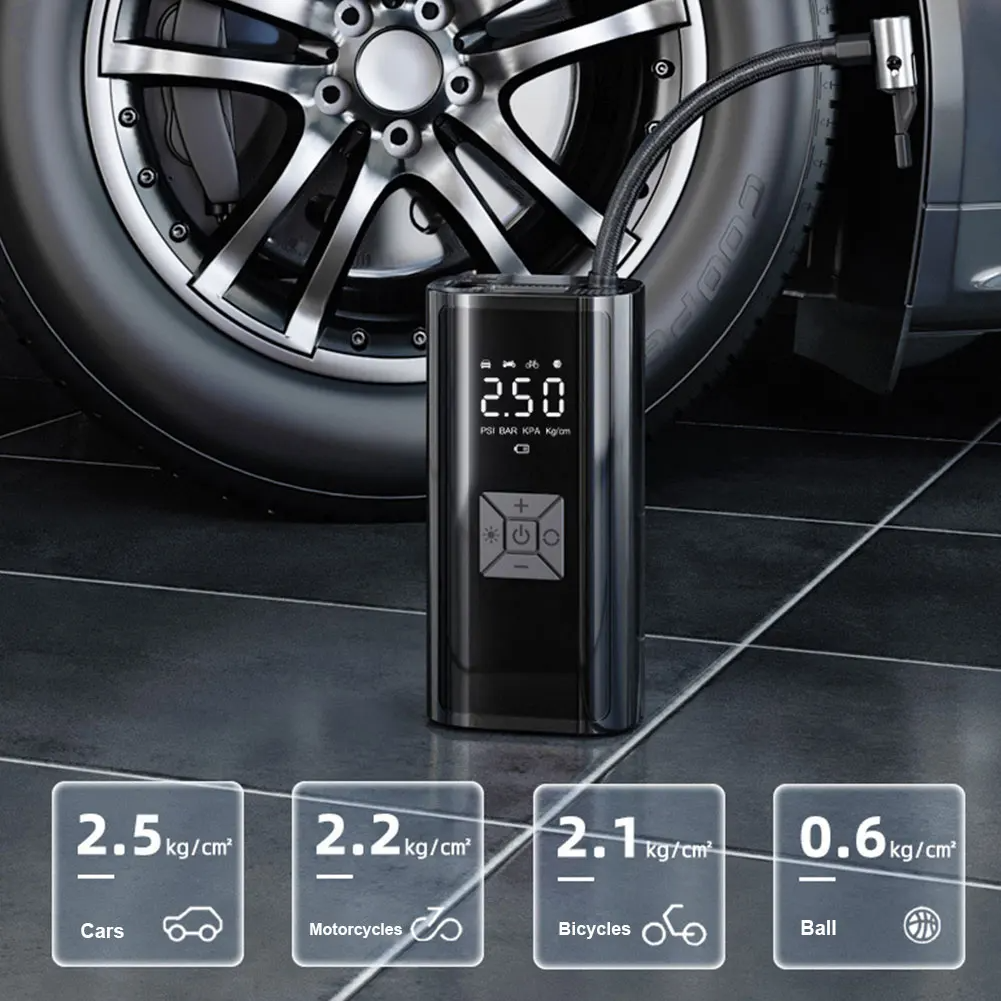 Portable Air Compressor Pump – Digital Tire Inflator