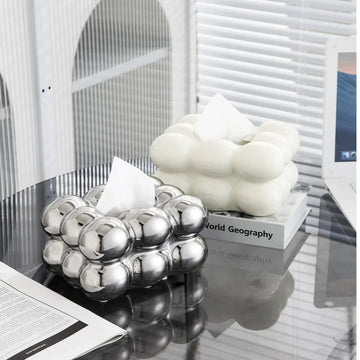 Bubble Cube Tissue Box Holder