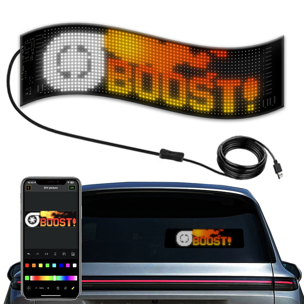 LED Car Window Display
