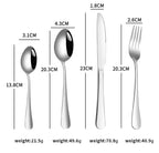 24-Piece Stainless Steel Cutlery Set – Premium Flatware for Dining