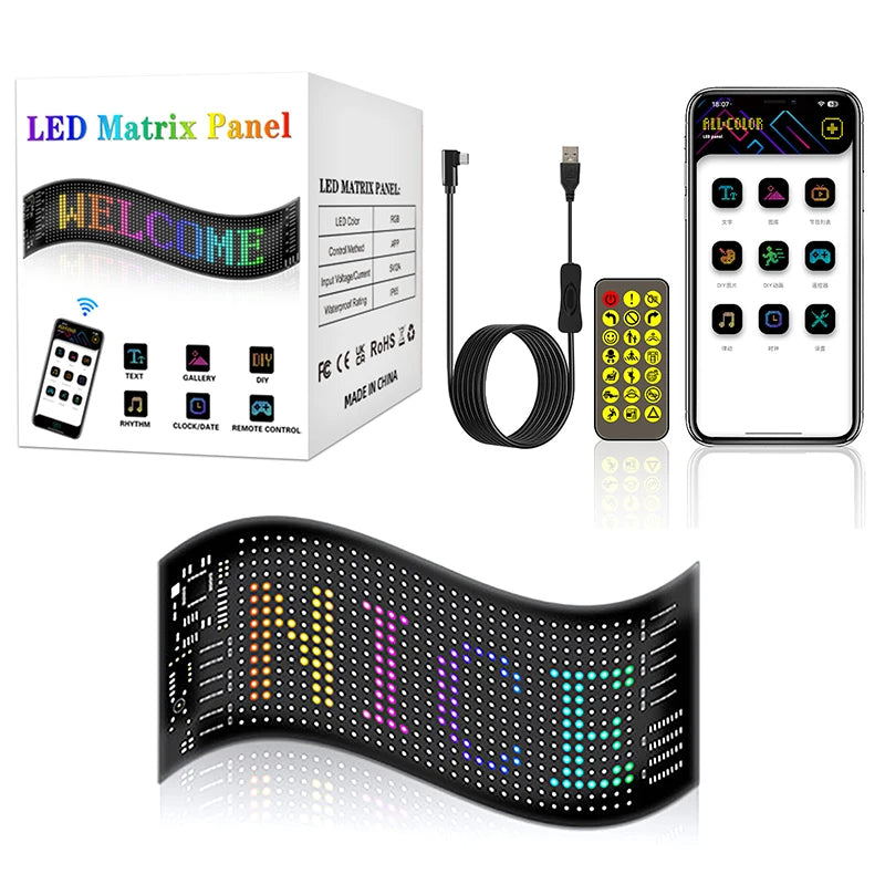 LED Car Window Display
