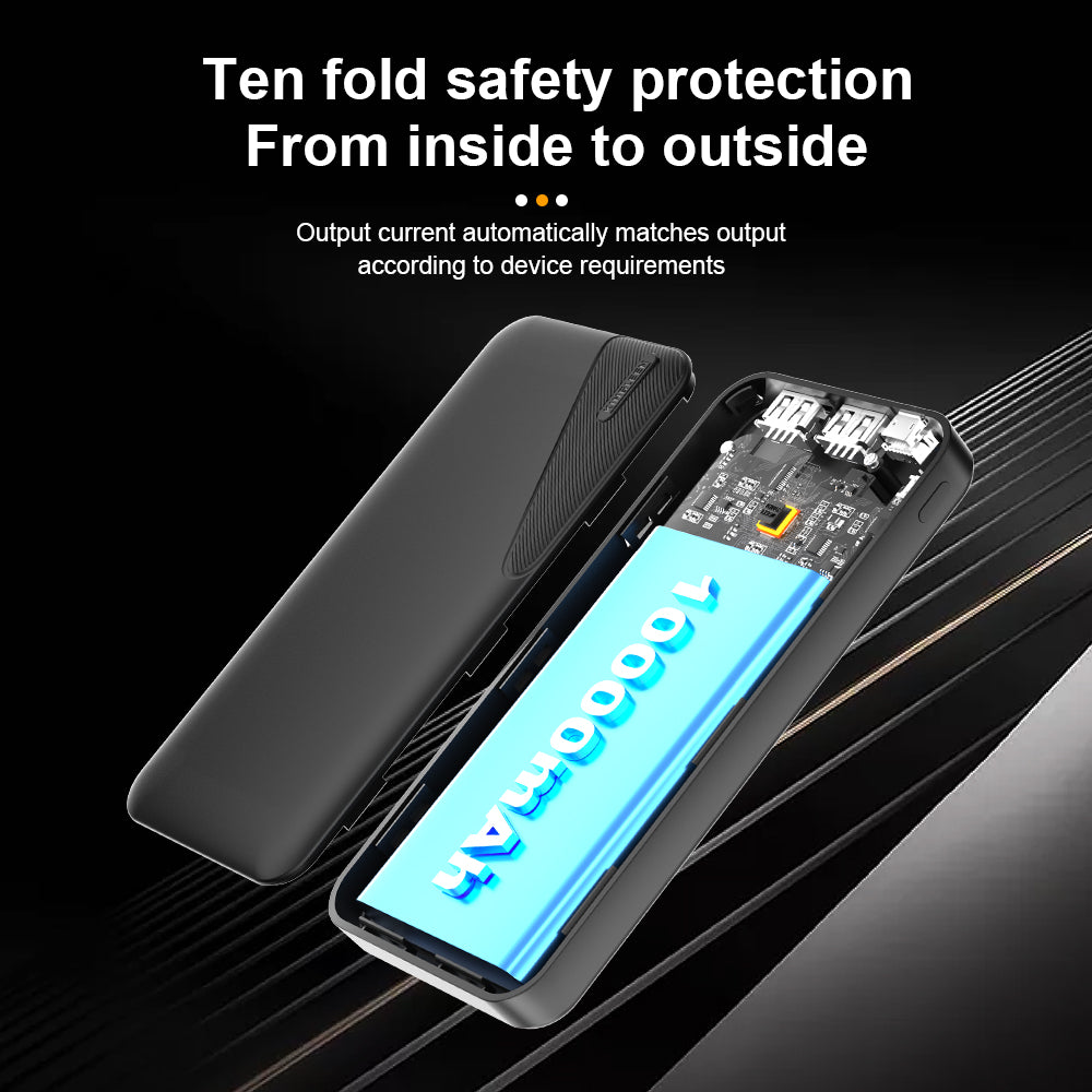 Ultra Slim 10000mAh Power Bank – Fast Charging Portable Charger