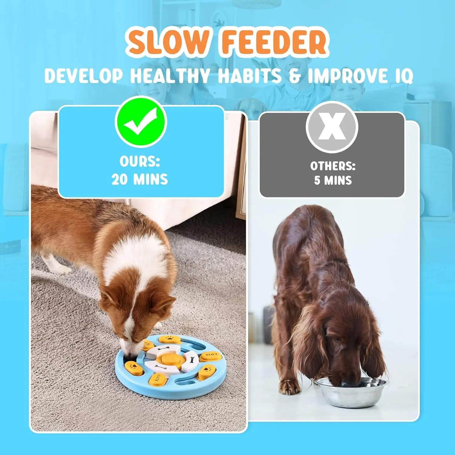 Interactive Pet Puzzle Toy – Slow Feeder & Brain Training Game