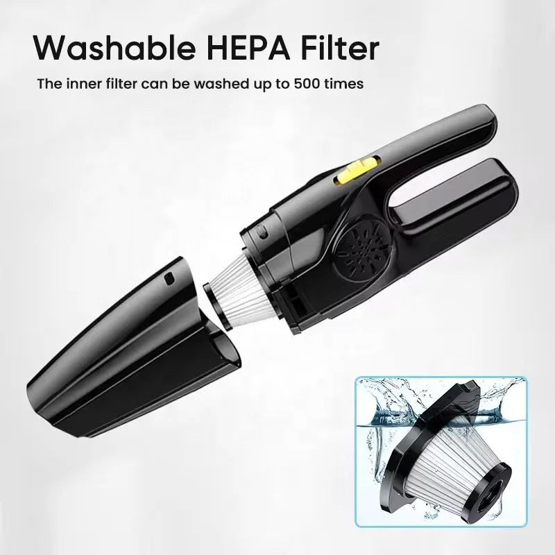 Portable Car Vacuum Cleaner – High Power Handheld (Wired)