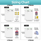12pcs Vacuum Storage Bags Set with Hand Pump – Space Saving Organizer