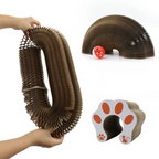 Interactive Foldable Cat Toy Tunnel – Magnetic Shape Shifting Play Toy